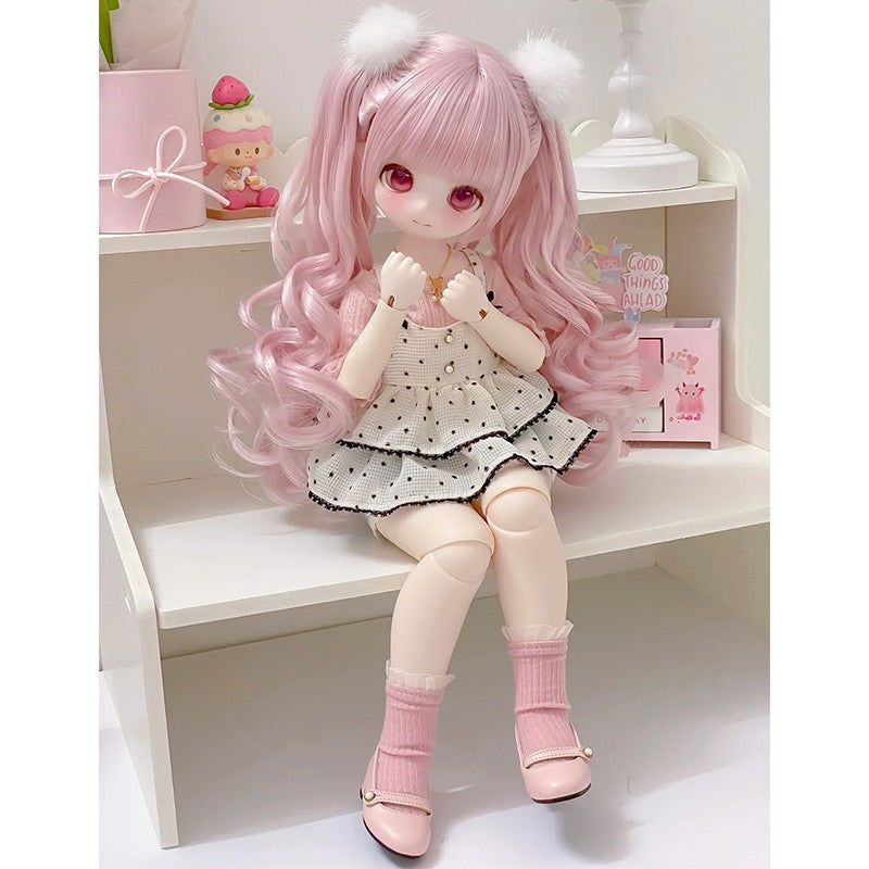 1/4 BJD Doll MDD Resin Joint Eyes Face Makeup Girl Full Set Handmade Xmas Gift