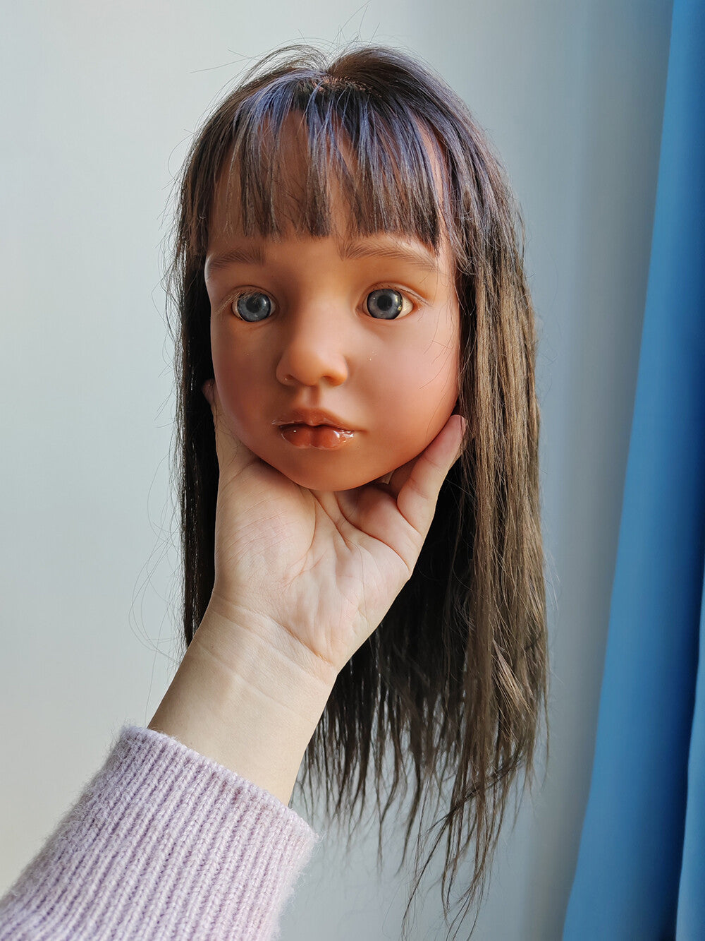 40inch Tan Skin Reborn Dolls Toddler Girl Aloenka Painted Kit Rooted Hair Gift