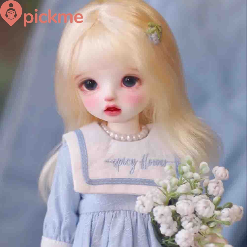 BJD 1/6 Doll SD Resin Joint Eyes Face Makeup Exquisite Baby Girl Doll Bare Doll