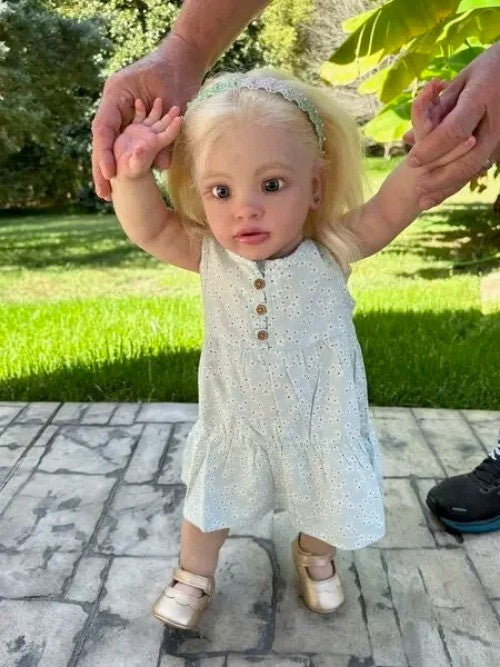 Artist Custom Made Reborn Baby Pippa Standing Girl 26in Girl  Toddler Hand-Rooted Hair Toys Gift-