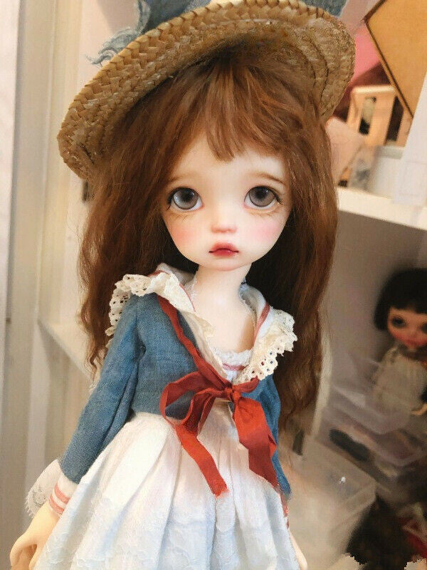 1/6 Angel BJD SD Doll Bare Eyes with Artist Painted Face Makeup Pretty Girl Gift