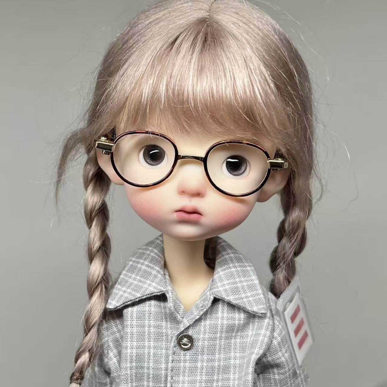 New Cute Girl 1/6 BJD Doll Face Makeup Eyes Ball Jointed Resin DIY Collect Gifts