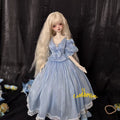 Sky Blue Lolita Long Dress Top + Skirt Clothes for 1/4 MSD BJD Doll DIKA AOD AF