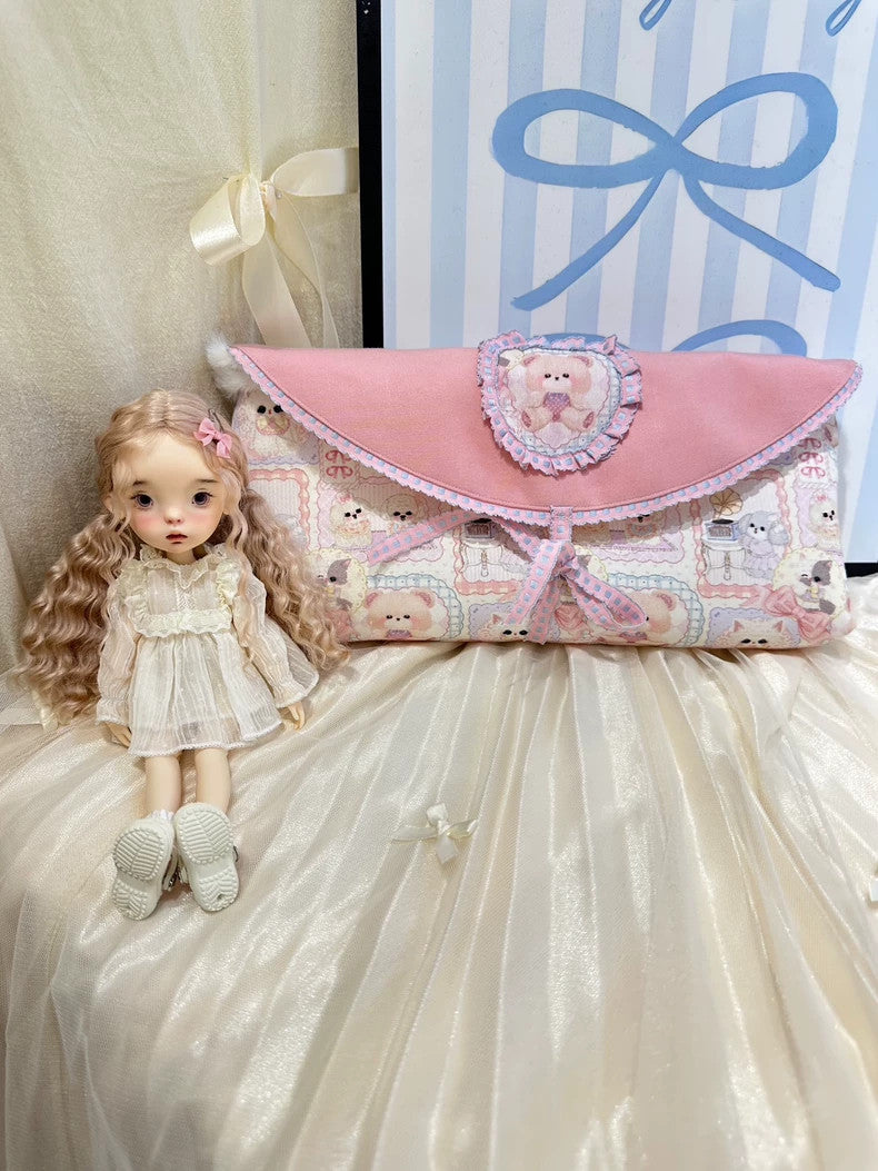 1/6 Blythe Dolls Bag Portable Carrier Bag Protective Covers Tote For BJD Doll