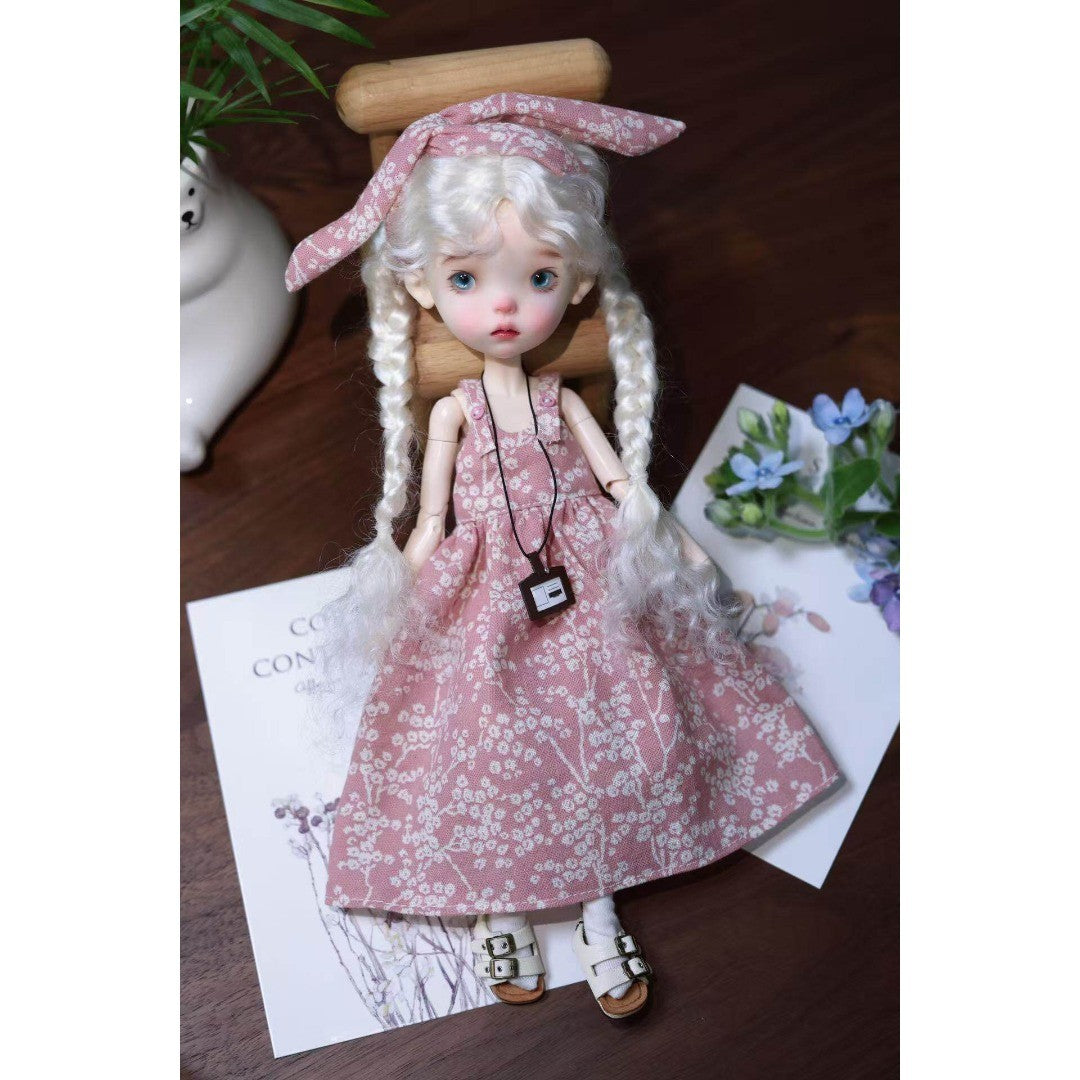 Landoudou BJD 1/6 Girl Doll Nude Resin Eyes+Face up Figure Toy White/Normal Skin
