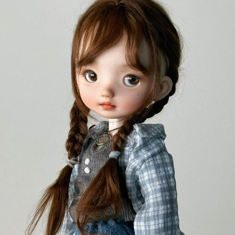 Resin 1/6 BJD Doll Joint Doll Custom Pretty Girl Face Makeup Nude Doll Toy Gifts