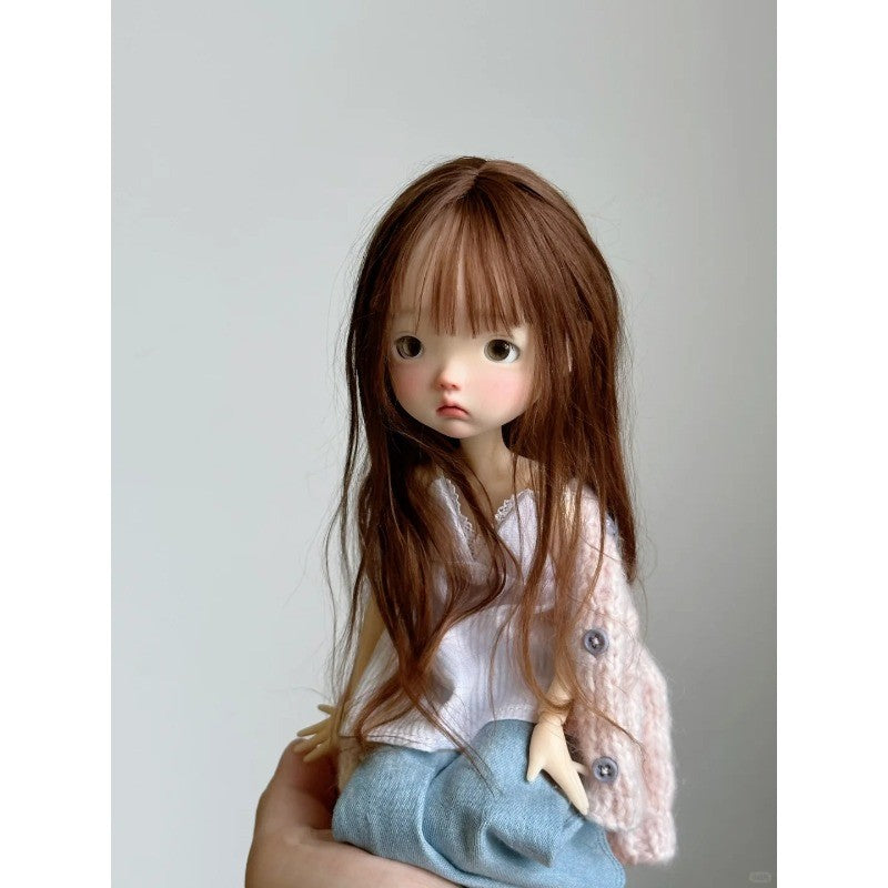 1/6 BJD Doll Resin Joint Handpainted Face Makeup Handmade Lucky Girl Bare Dolls