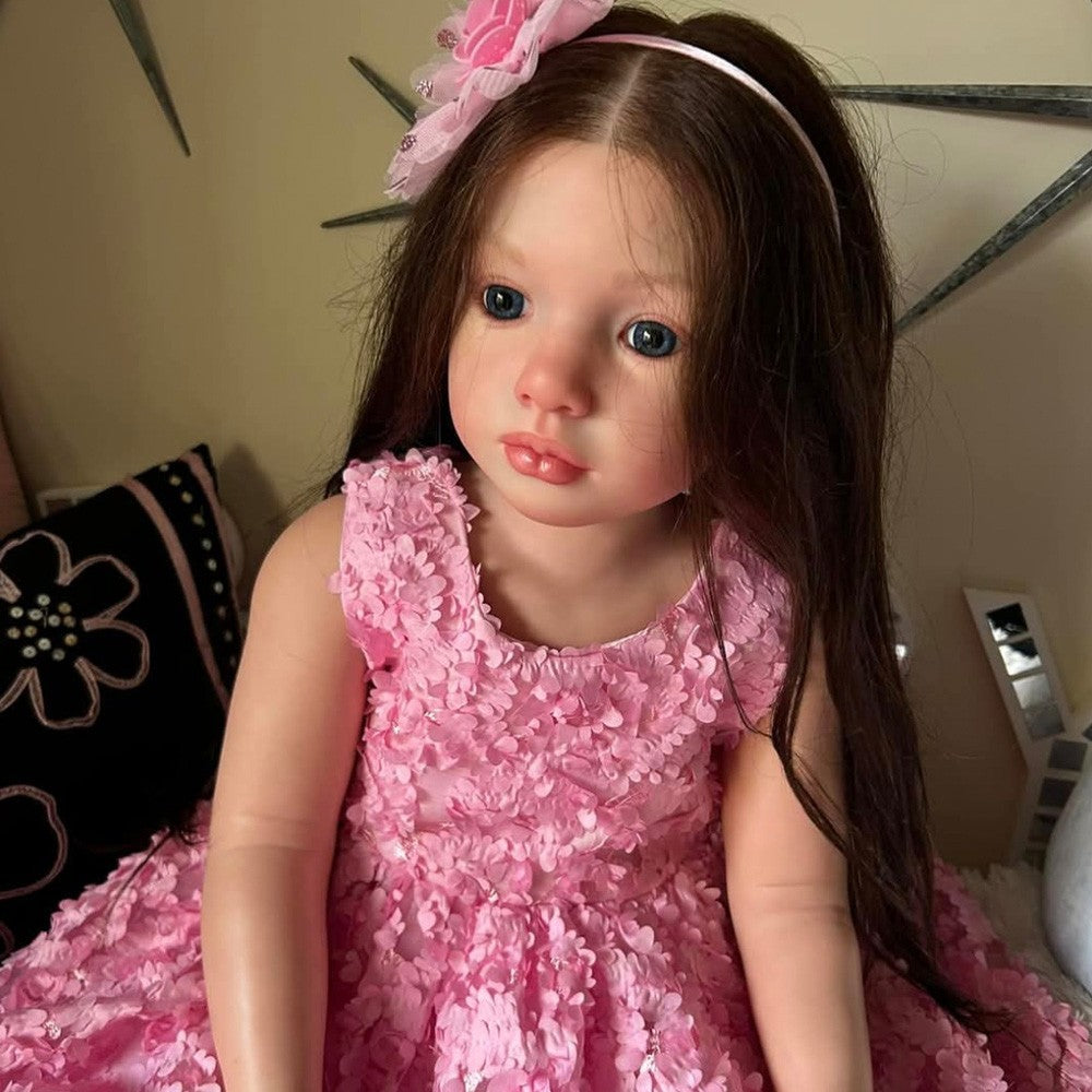 Custom Made 40" Reborn Baby Doll  Painted Kit Aloenka Rooted Hair 7-10Days Ship Out