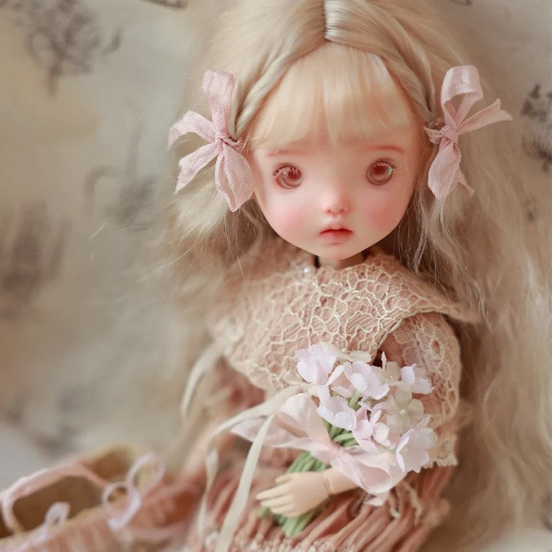 Handmade 1/6 BJD Doll Sweet Girl Nude Resin Free Eyes+Face up Figure Toy Gifts