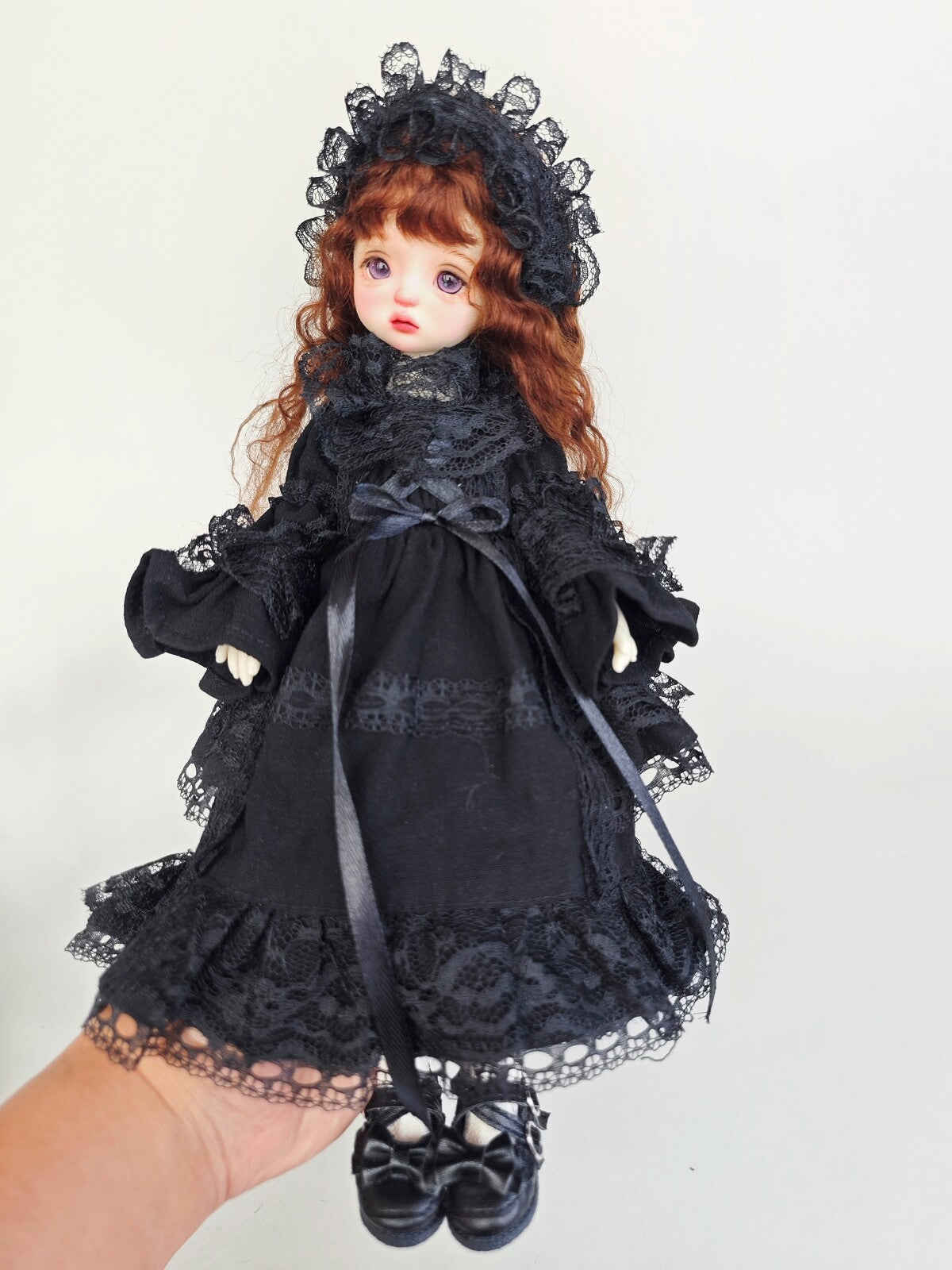 Handmade BJD Outfits Doll Clothes Lace Dress Headwear for 1/6 BJD Doll Girl Toys