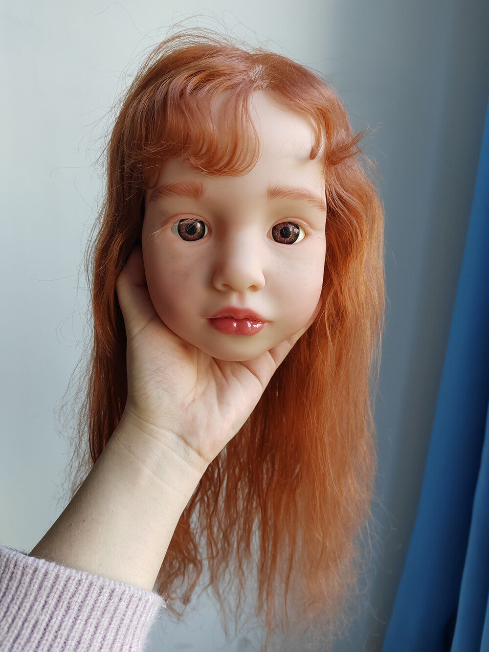 40in Painted Reborn Doll Kit Aloenka Toddler Girl Unassembled long Hair Girl Toy