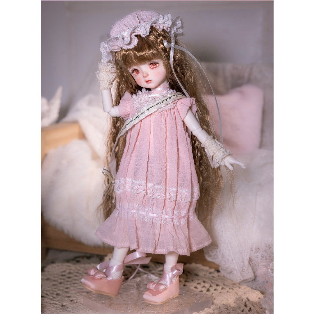 Full Set 1/6 BJD Doll Joint Resin Facial Makeup Bare Retro Cute Style Girl Gifts