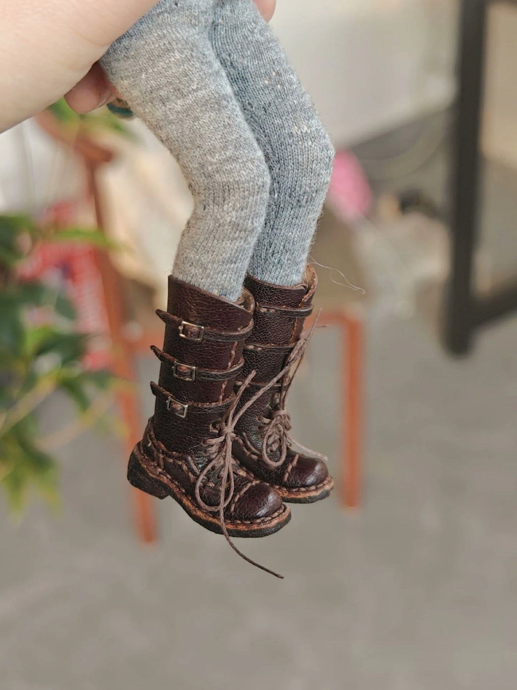 1/6 Blythe BJD Doll Retro Buckle Boots Doll Shoes ob24 ob22 Doll Accessories Toy
