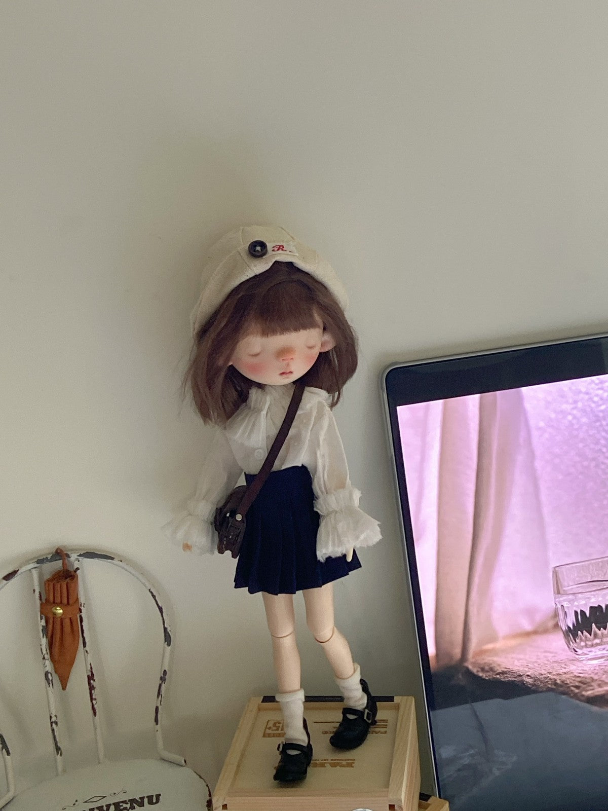 1/6 BJD doll ob22 ob24 For Blythe Doll Long Sleeve Shirt Skirt Stockings Clothes