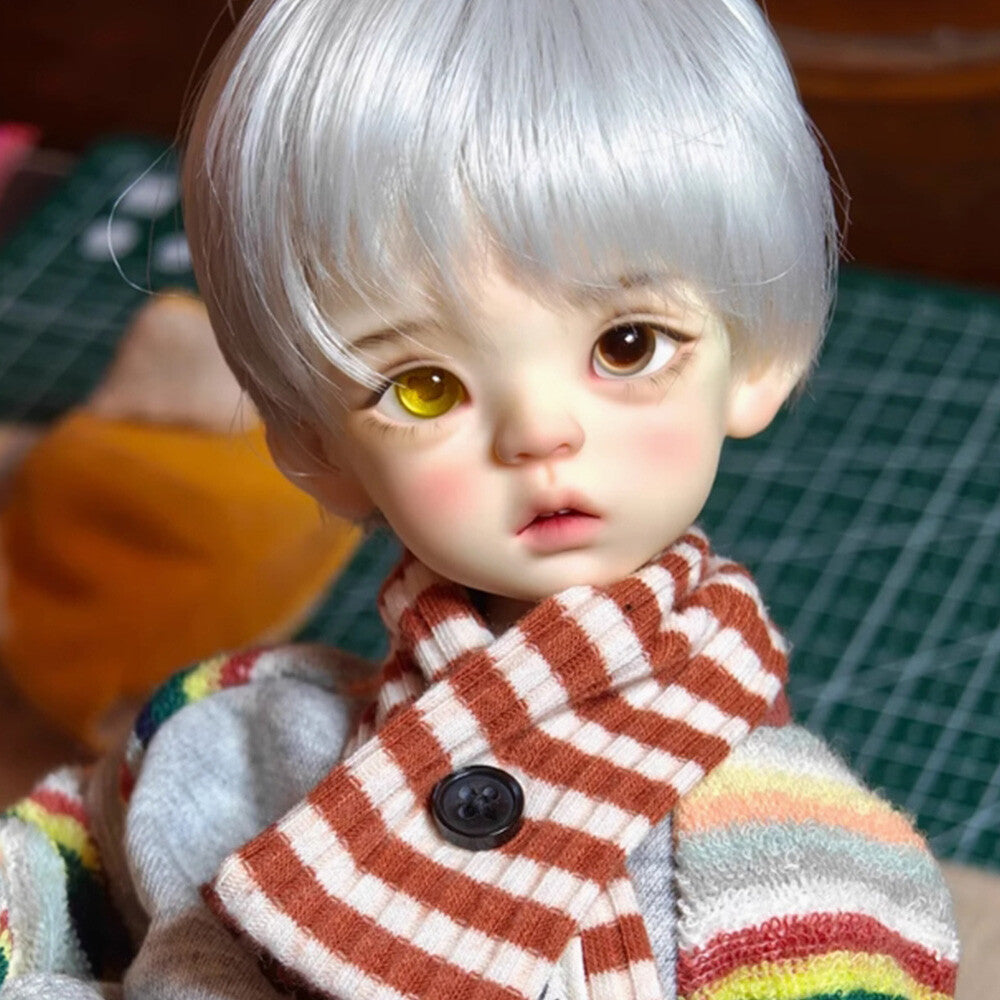 BJD Doll 1/6 SD Ball Joint Resin Cute Boy Heterochromia Birthday Gift Toy
