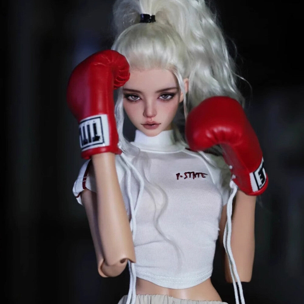 BJD 1/4 Doll SD Resin Joint Face Makeup Boxing Girl Female Bare Doll Gift Toy