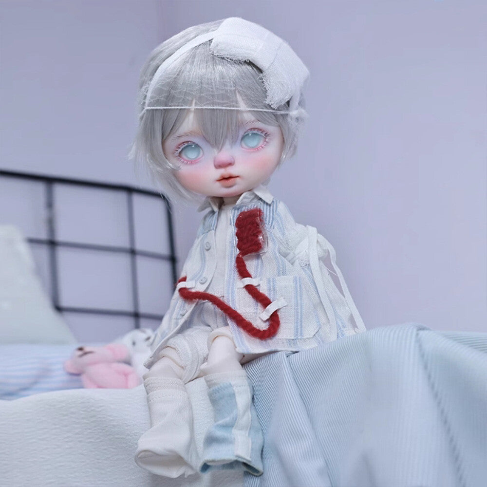 1/6 BJD Doll Ball Joint Resin Face Makeup Full Set Xiao'an Hospital Gown Girl