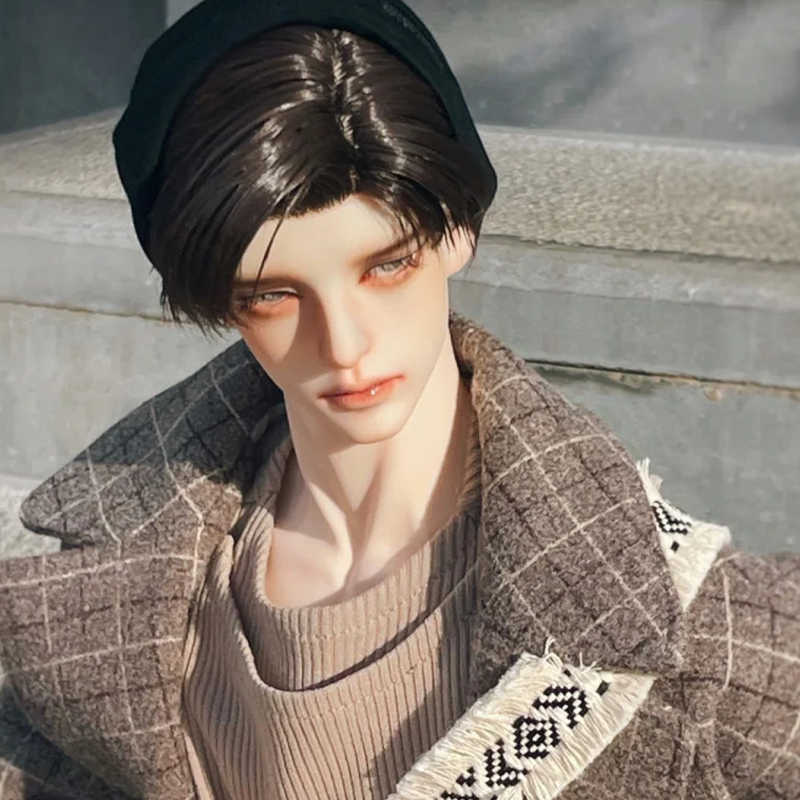 1/3 BJD Doll Strong Man Face Makeup Eyes Bare Body Flexible Joints Collect Gifts