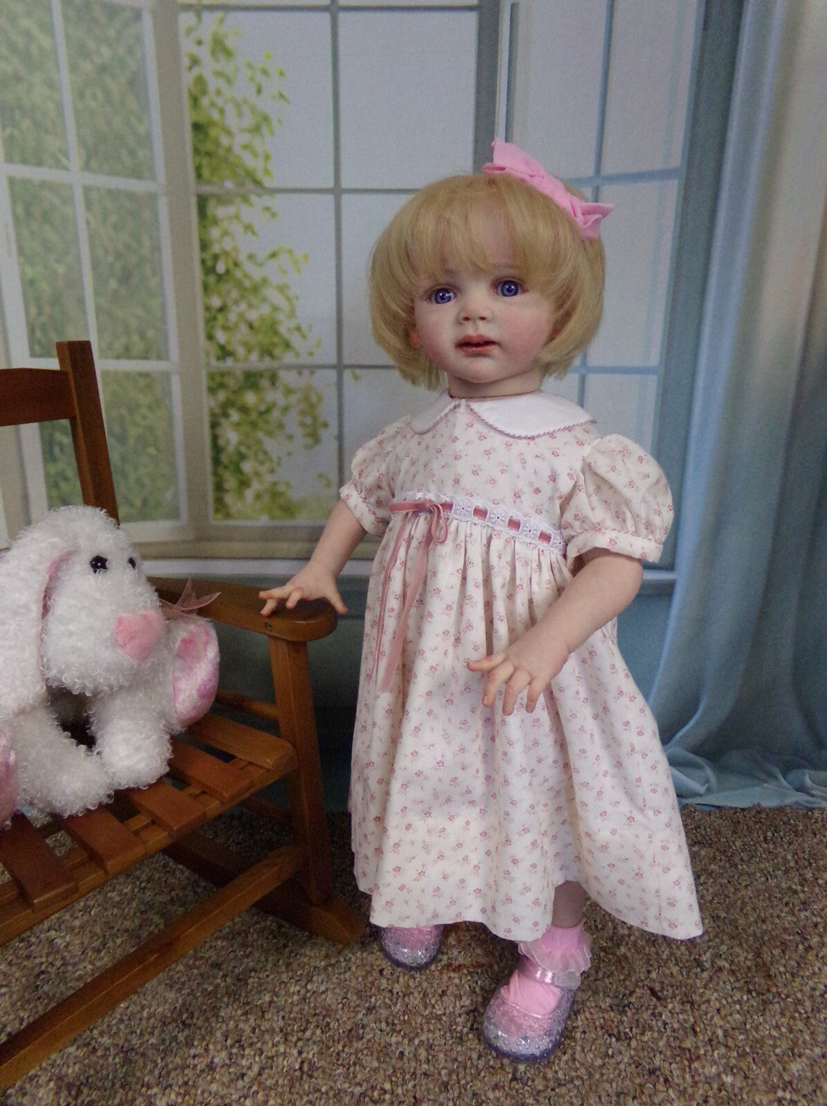 Custom Made Reborn Baby Fritzi Artist Genesis Painted Already Finished Doll With Hand-Rooted Hair