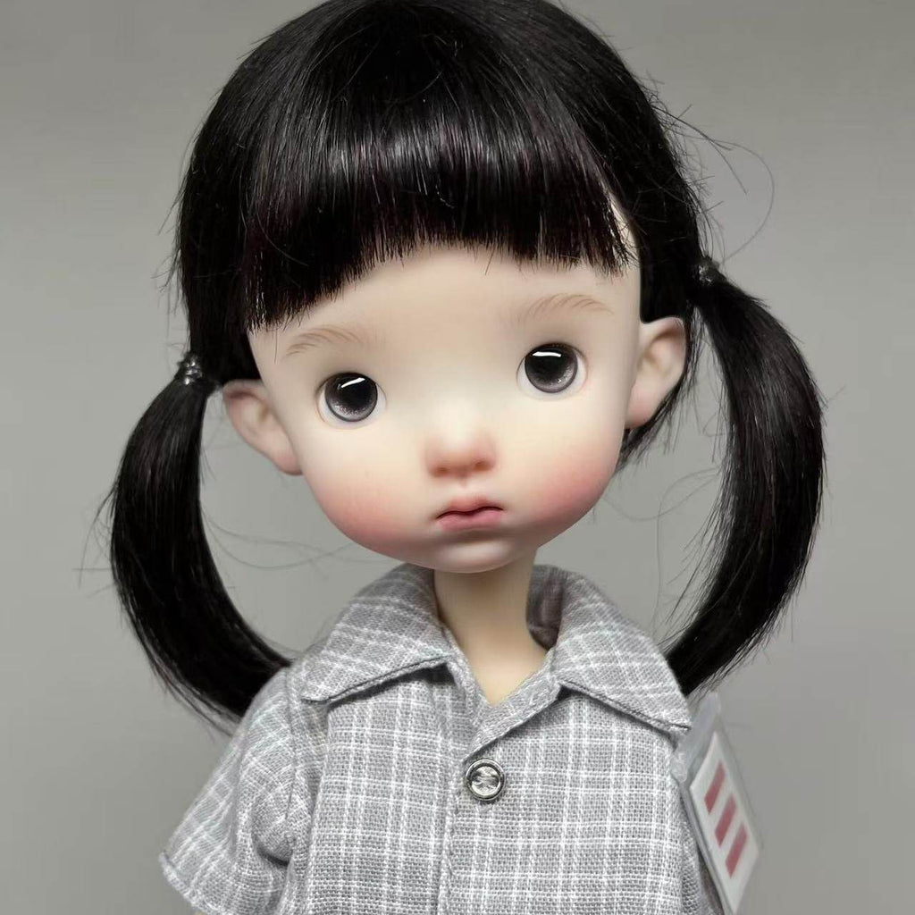 New Resin 1/6 BJD Doll Face Makeup Eyes Cute Girl Ball Jointed DIY Collect Gifts