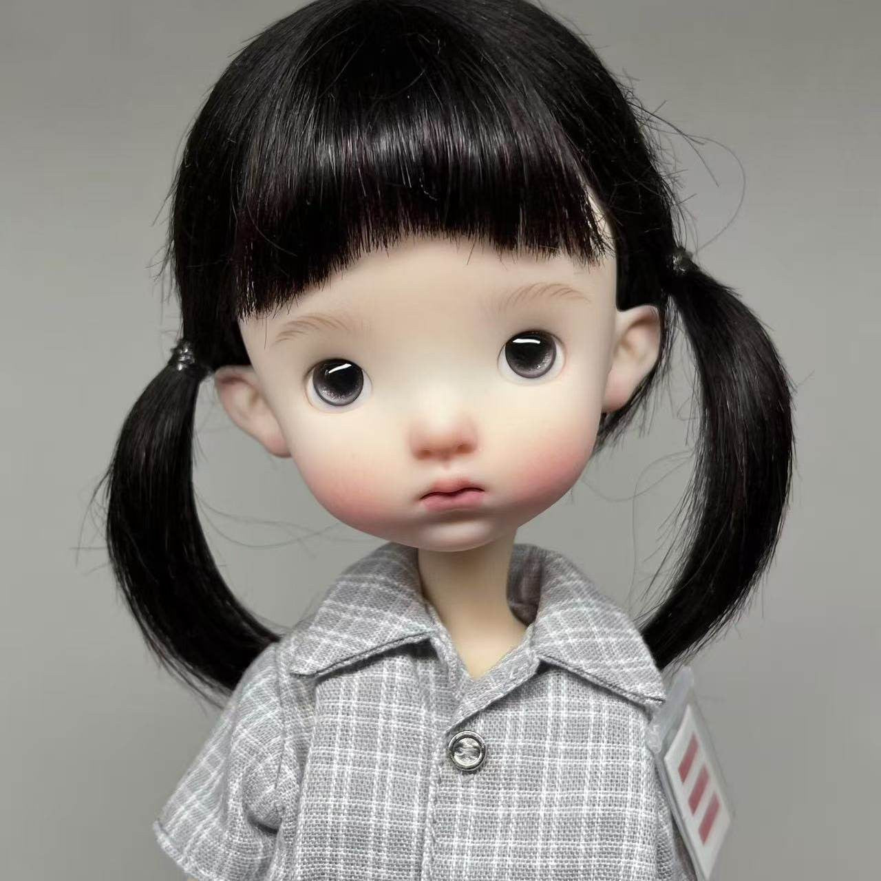 New Resin 1/6 BJD Doll Face Makeup Eyes Cute Girl Ball Jointed DIY Collect Gifts