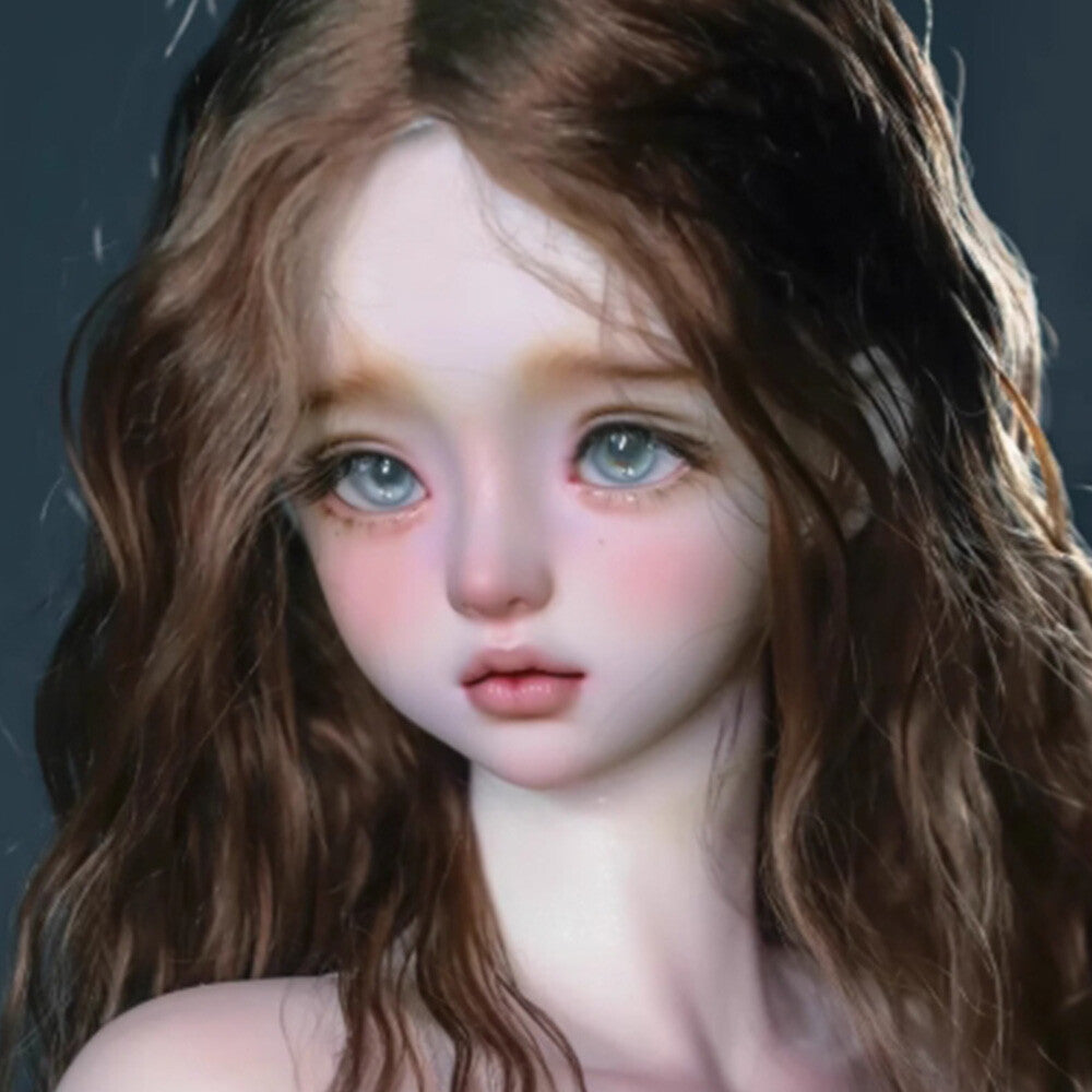 1/4 BJD Doll SD Resin Joint Eyes Face Makeup Elegance Girl Bare Doll Xmas Gift