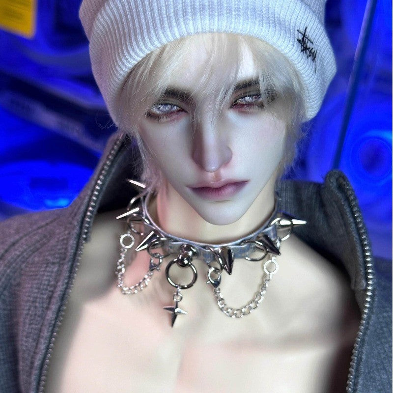 1/3 BJD Doll Nude Body Strong Grey Man Face Makeup Eyes Resin Male Jointed Gifts