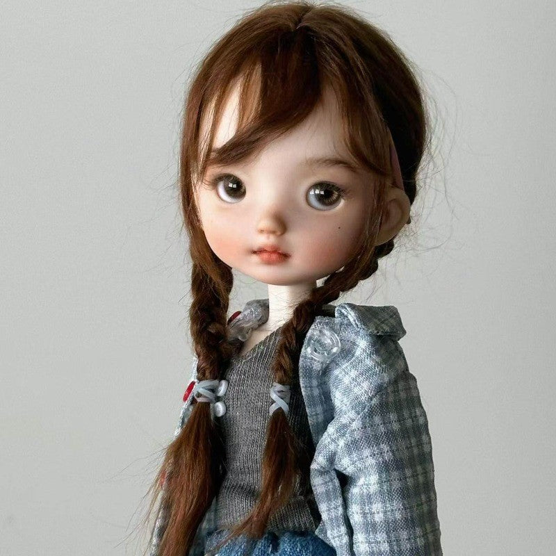 Resin 1/6 BJD Doll Joint Doll Custom Pretty Girl Face Makeup Nude Doll Toy Gifts