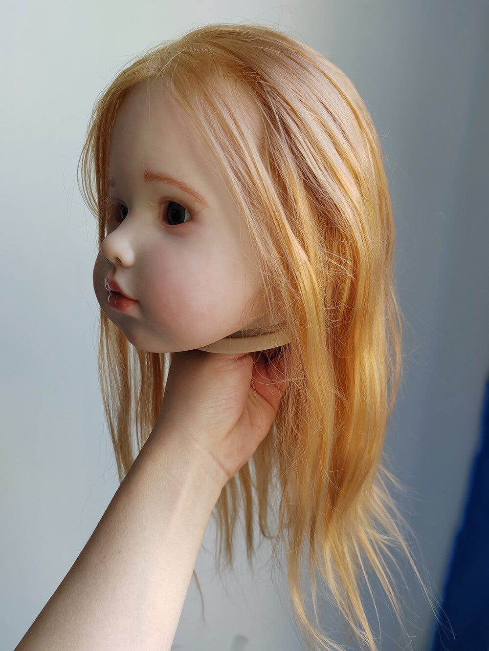 30Inch Painted Reborn Baby Doll Kit Rooted Hair Unassembled Toddler Girl Gifts-