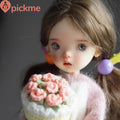 1/6 BJD Doll Special Blue Bean Cute Little Cloth Joint Resin Girl Handmade Gifts-