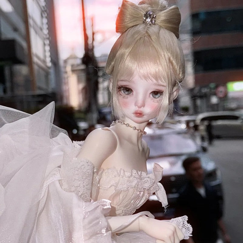 1/4 BJD Doll Women Girl Ball Jointed Resin Body Female Eyes Face Up DIY Toy Gift
