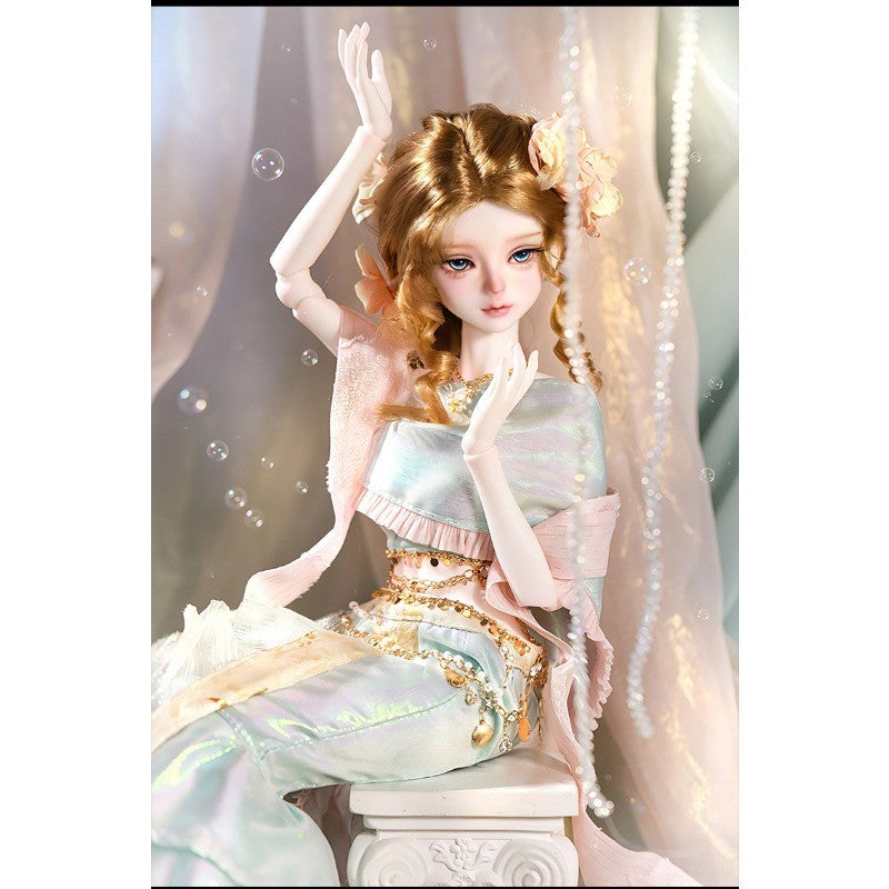 Full Set 1/4 Nude BJD Doll Resin Joint Mermaid Girl Exquisite Face Makeup Toy