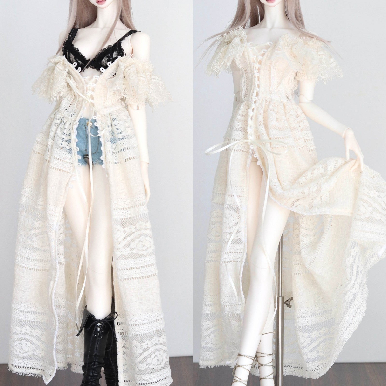 BJD 1/4 1/3 SD MSD Doll Clothes Beach Dress Bra Tops Shorts Girl Bohemia Outfits