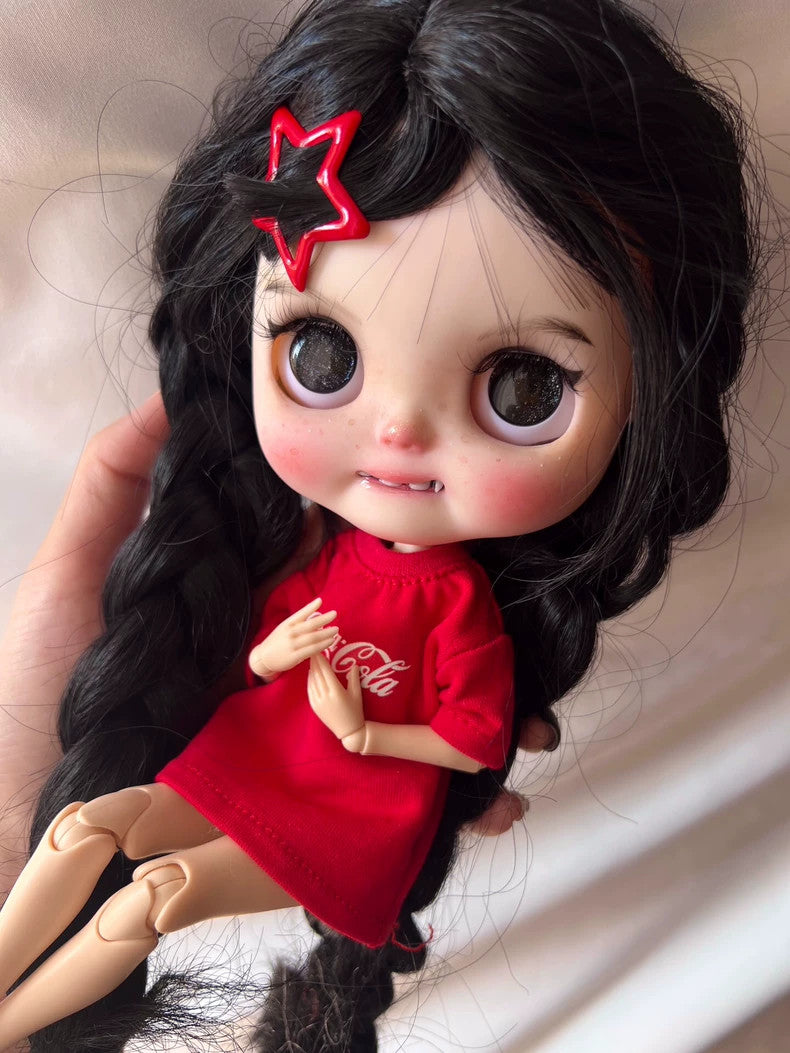 Handmade Custom Blythe Doll With Outfits + Wig Lovely Girl 1/6 Doll BJD Toy Gift