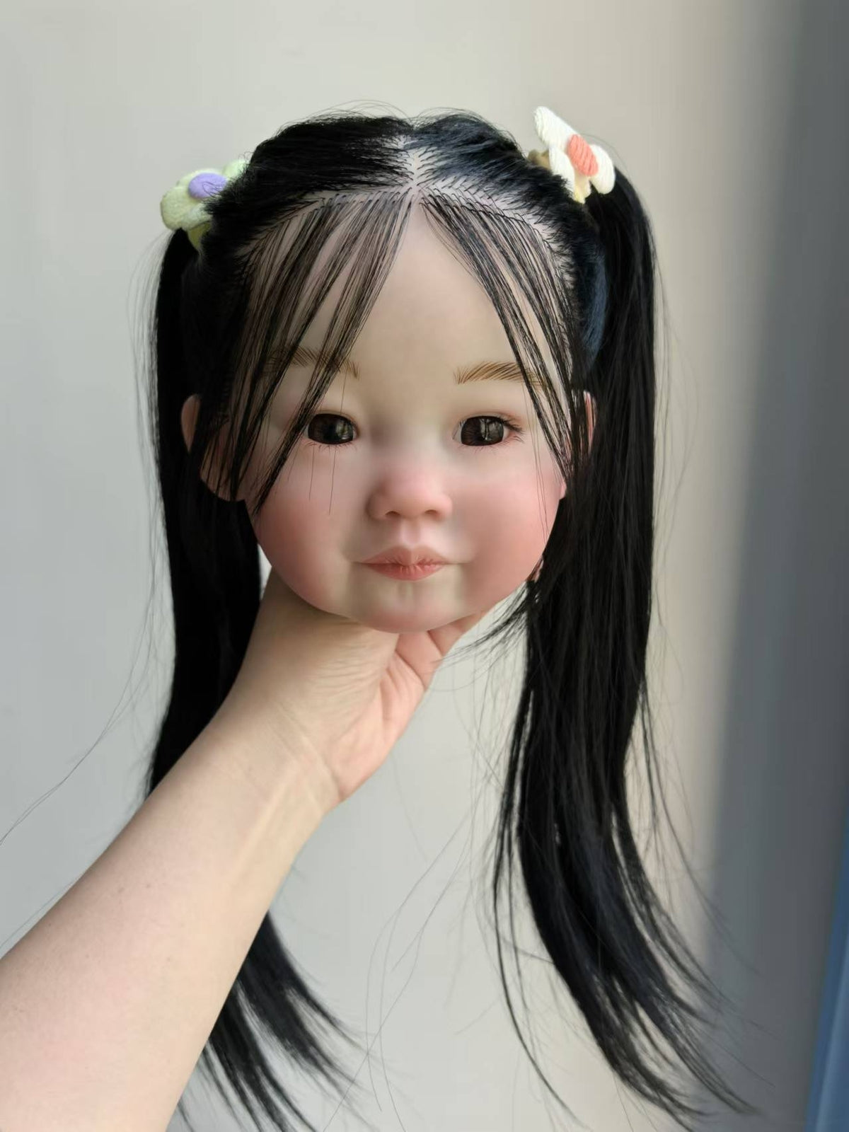 Cutsom Made Artist Genesis  Painted Reborn Baby Doll 30in Kit Rooted Hair Toddler Girl Vinyl Unassembled Toy