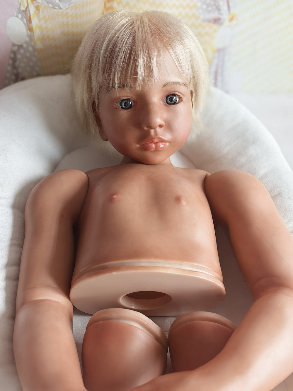Dark Skin Reborn Doll Kits 40inch Aloenka Painted Kit Toddler Girl Rooted Hair