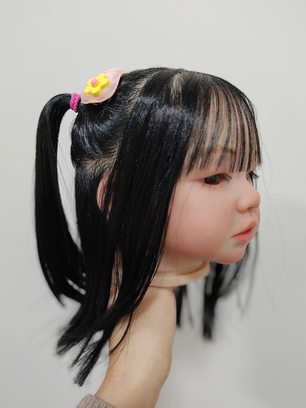 Custom Made Reborn Baby Amaya Unassembled 28in Reborn Doll Kit Asian Girl Toddler Painted Hand-Rooted Hair Toy-