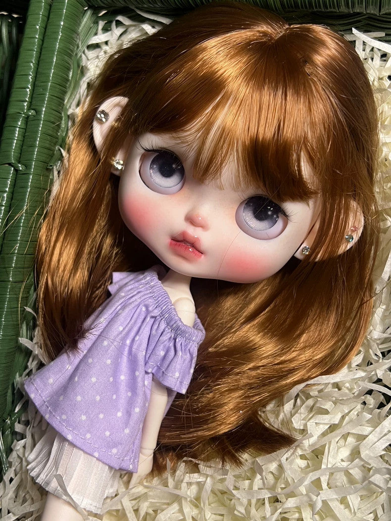 Handmade Blythe Doll Custom With Outfits Wig Hair 1/6 BJD Dolls Girls Toys Gift