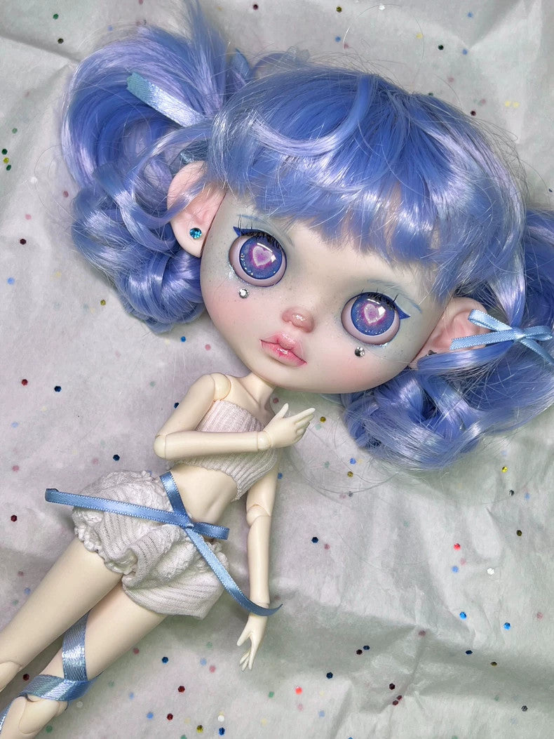 Custom Blythe Doll Outfits Handmade Wig YMY24 1/6 Doll BJD Fashion Girl DIY Gift