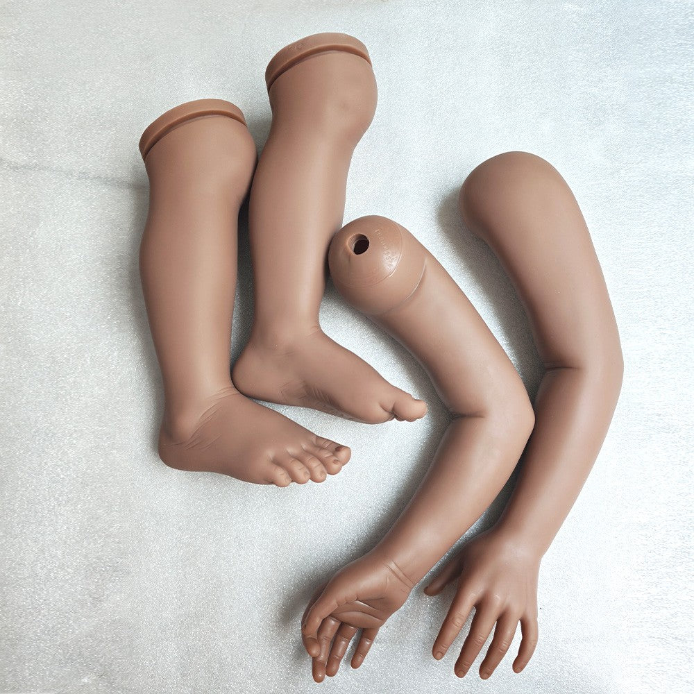 Reborn Doll Kit 46 Inch Black Skin Blank Unpainted  Shakirah Vinyl Mold DIY Kit for Artist-