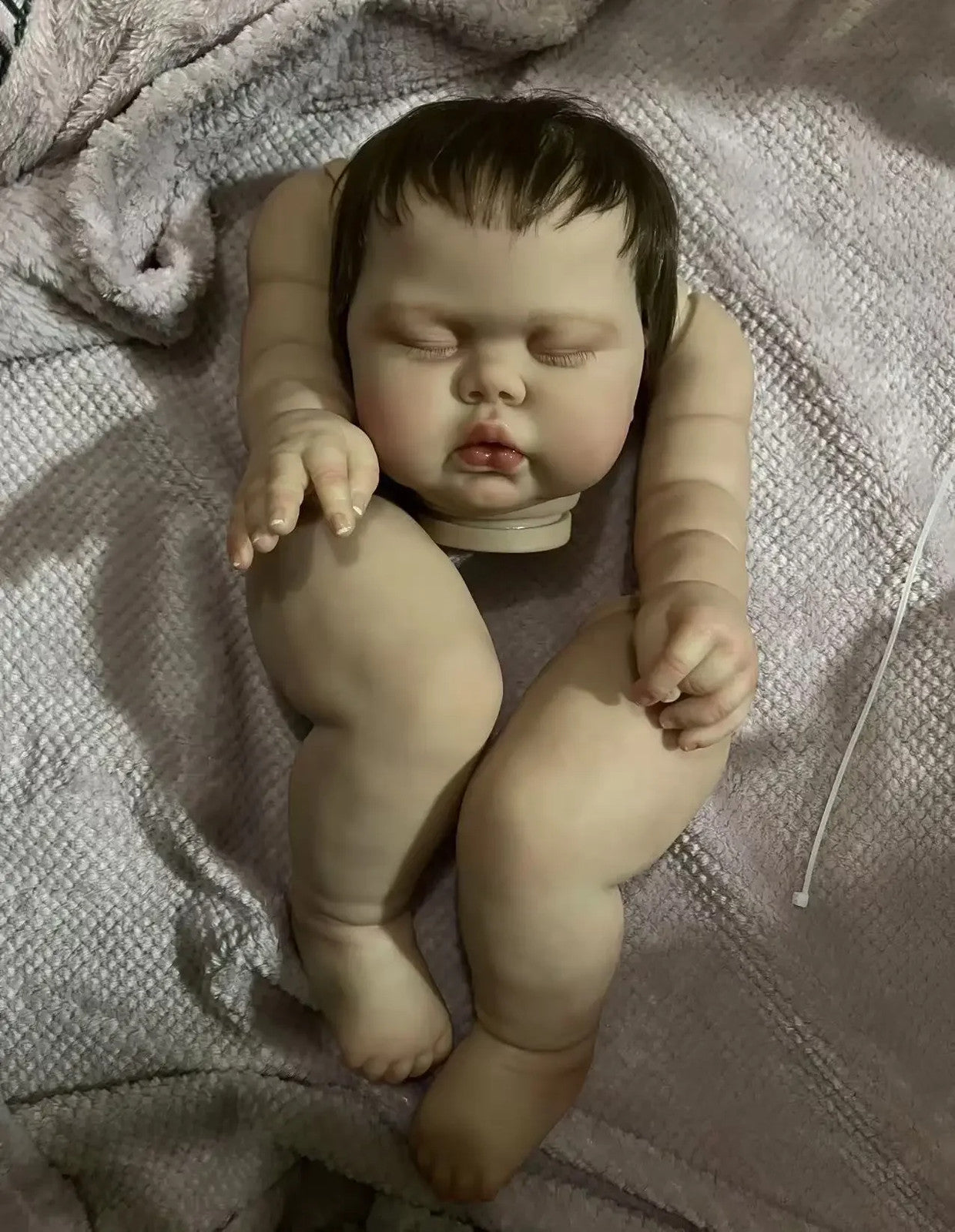 Custom Artist Painted Reborn Baby Pickle 24Inch Reborn Baby Doll Toddler With Hand-Rooted Hair Cloth Body Boy Girl-