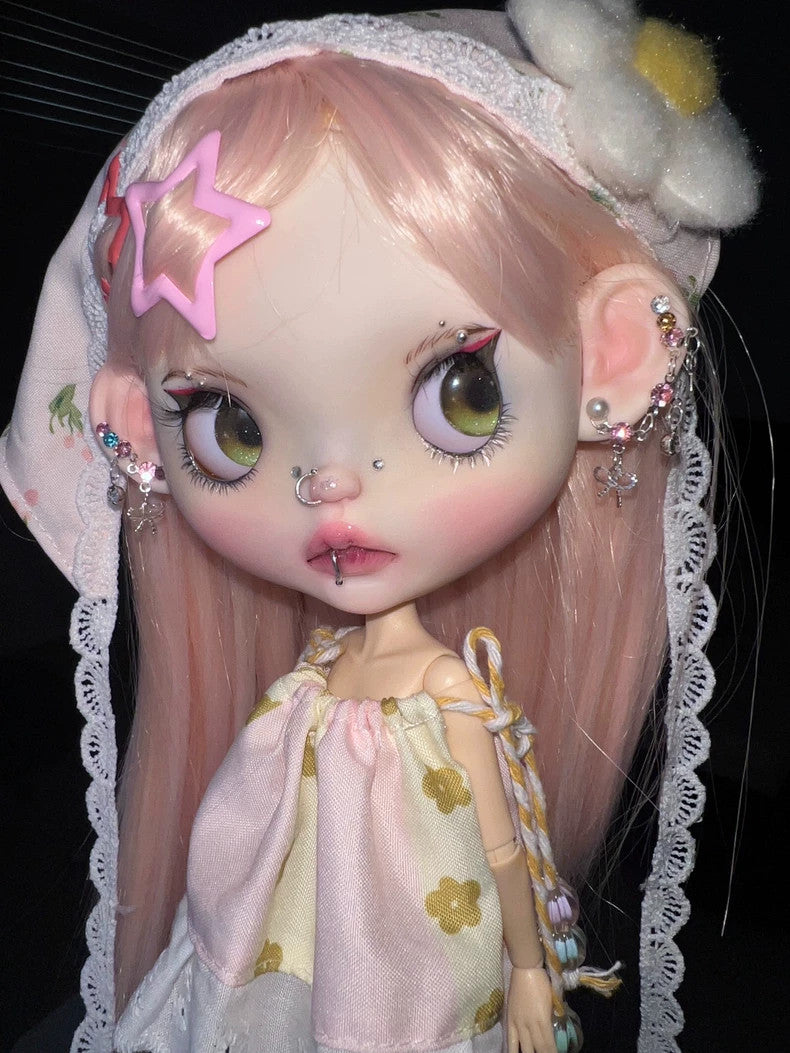 Custom Handmade 1/6 Blythe Doll With Clothes + Wig YMY24 Doll BJD Punk Girl Toys