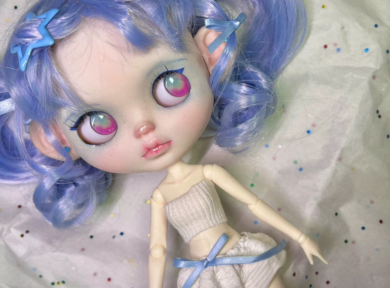Custom Blythe Doll Outfits Handmade Wig YMY24 1/6 Doll BJD Fashion Girl DIY Gift