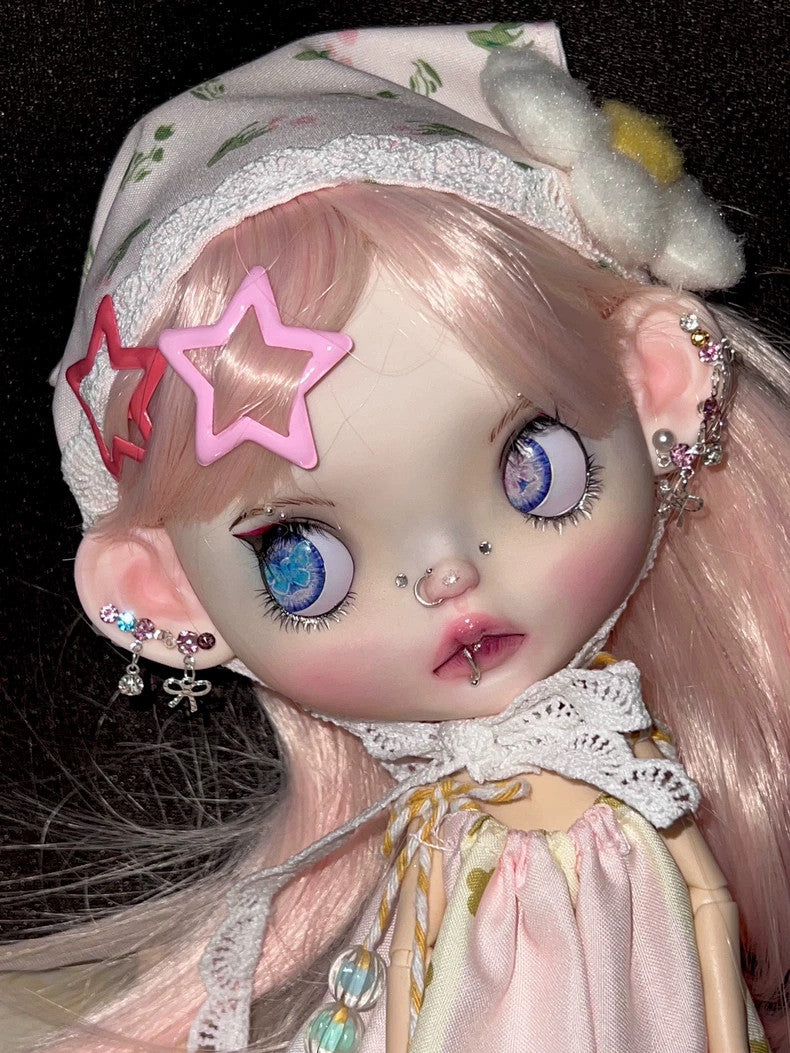 Custom Handmade 1/6 Blythe Doll With Clothes + Wig YMY24 Doll BJD Punk Girl Toys
