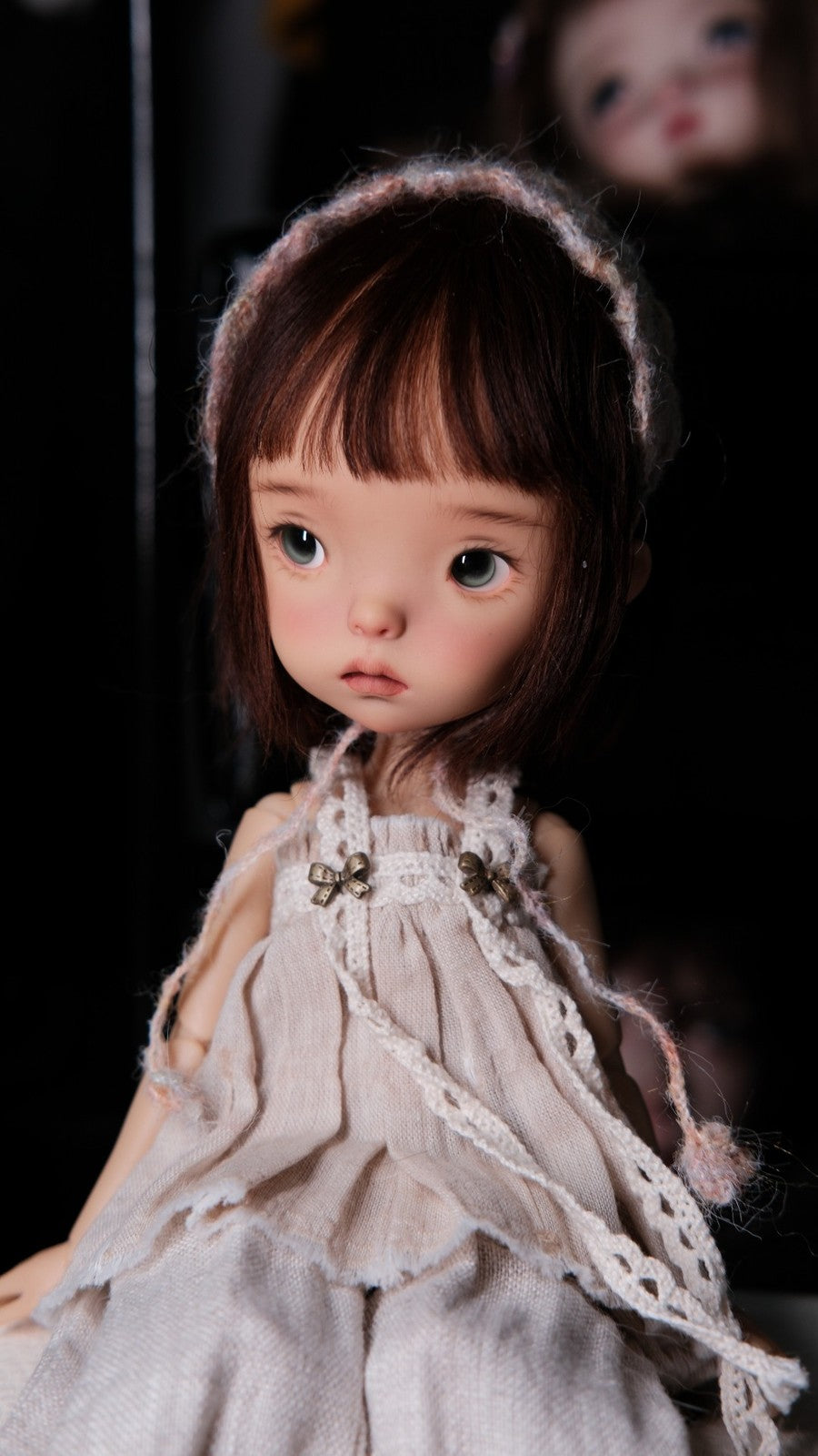 Full Set BJD Doll 1/6 Jointed Face up Eyes Wig Clothes Landoudou Girl Women Gift