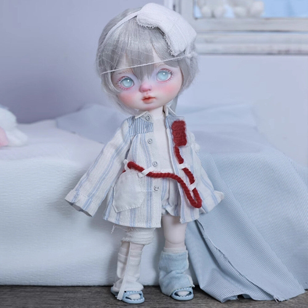 1/6 BJD Doll Ball Joint Resin Face Makeup Full Set Xiao'an Hospital Gown Girl