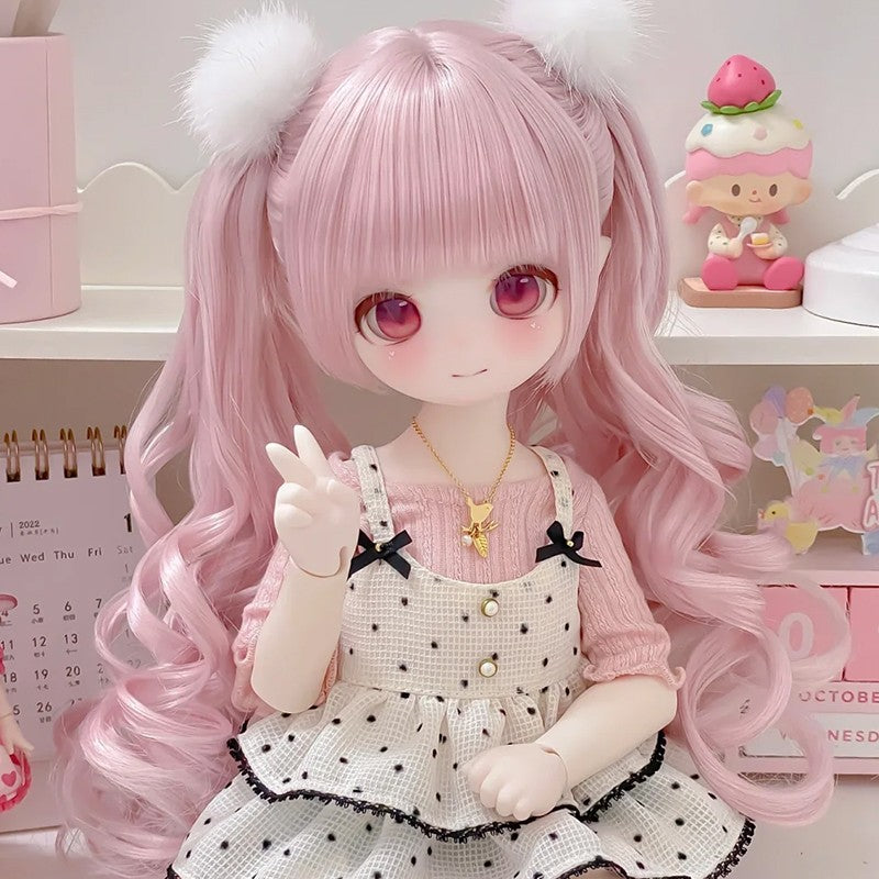 1/4 BJD Doll MDD Resin Joint Eyes Face Makeup Girl Full Set Handmade Xmas Gift