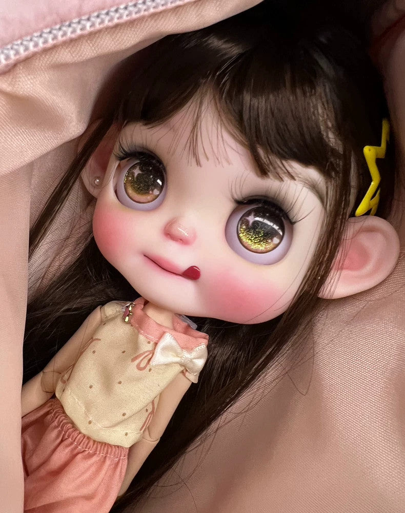 1/6 Doll BJD Blythe Doll Custom With Outfits + Hair Lovely Girl Handmade Gifts
