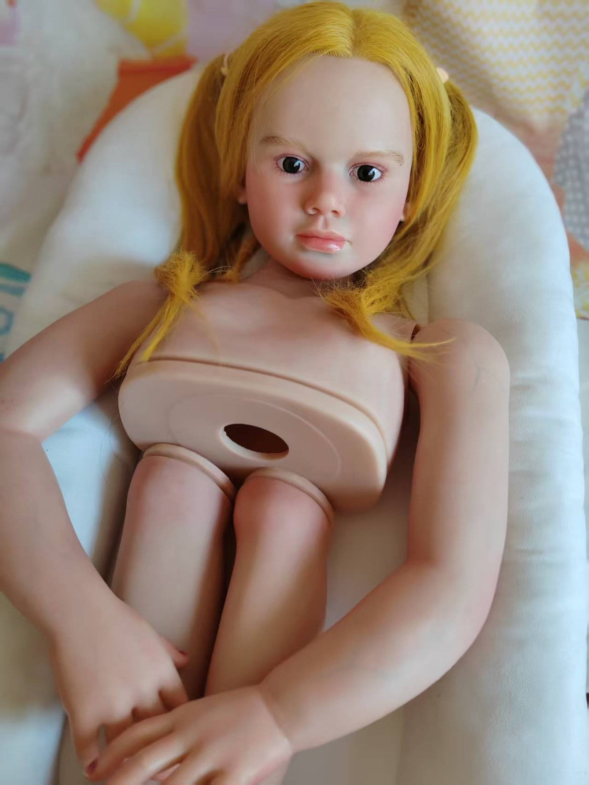 Custom Made Artist Painted 40" Huge Size Reborn Doll Kit Gabriella Painted Toddler Girl Hand-Rooted Hair DIY Toy Gift