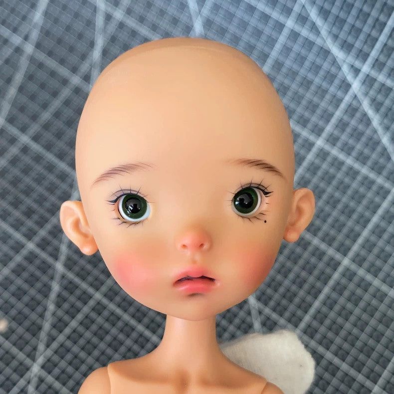 Landoudou 1/6 BJD Doll Face up Eyes Resin Girl Tan Skin Landazz Female DIY Gifts